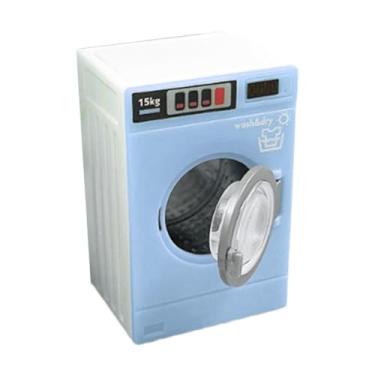 Imagem de JunZheHub Máquina de Lavar Roupa em Miniatura, Escala 1:12, Modelo de Eletrodoméstico para Decoração de Paisagens E Modelos DIY - Presente Ideal para Crianças, Azul