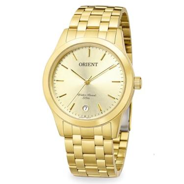 Imagem de Relógio Orient Feminino Elegante Dourado Analógico A Prova Dágua 50m Em Aço Inoxidável Efeito Fosforescente Calendário Original