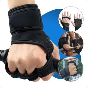Imagem de Luvas De Academia Musculação Treino Grip Par Protetor De Mão - Hxt