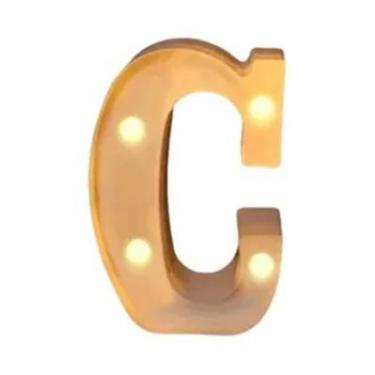 Imagem de Luz Noturna LED De Letras E Números De 16cm Para Decoração De Casa, Ca