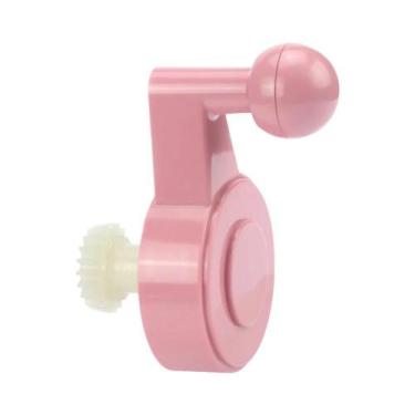 Imagem de Peças De Reposição Para Máquina De Tricô Vermelha E Branca: Manivela, 