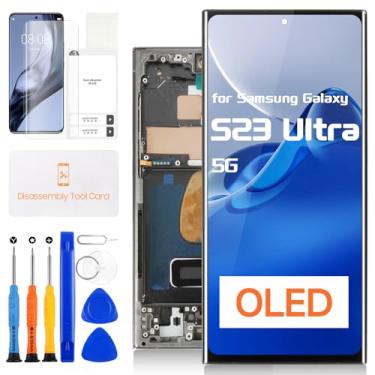 Imagem de Tela OLED para Samsung Galaxy S23 Ultra 5G de substituição para Galaxy S23 Ultra 5G Display LCD para Samsung SM-S918U SM-S918A Digitalizador Touch Screen Kits de montagem de vidro (versão dos EUA