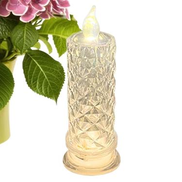 Imagem de Velas de Coluna LED | Decoração Romântica para Casa a Pilhas - Velas Que Não Precisam De Chama | Para Mesa De Jantar Lareira Festas Aniversário Natal E Para Uso No