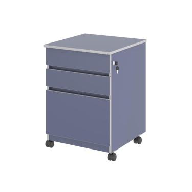 Imagem de Gaveteiro Com 3 Gavetas Nora Azul