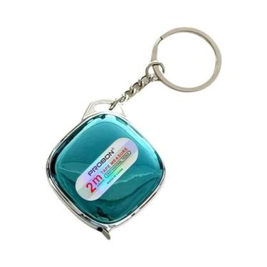 Imagem de Mini Fita Métrica Retrátil Portátil De 2m Em Aço Carbono Com Design De