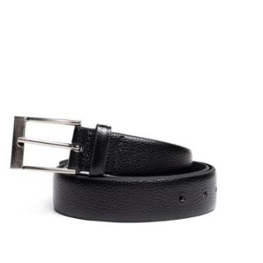 Imagem de Cinto Masculino Fasolo Couro Social G212143 751 Níquel Preto-Masculino