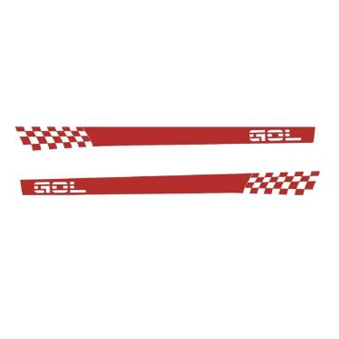 Imagem de Adesivo Gol G3 G4 Bolinha 2 Portas Wg1 Faixa Lateral Fita