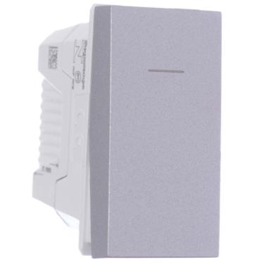 Imagem de Módulo Interruptor Simples 10 Amperes 250 Volts 1m Alumínio Orion S70110174 Schneider Modulo Int