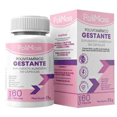Imagem de Polivitamínico Polimais Gestante C/60 Cápsulas - Nutriex