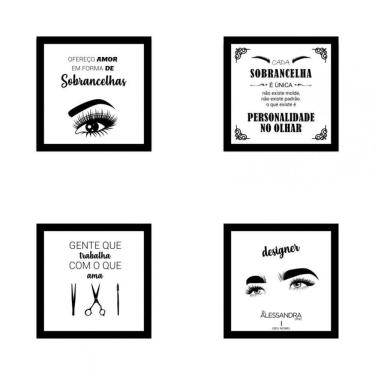 Imagem de Kit De Quadros Decorativos Em Mdf Designer Sobrancelhas 07