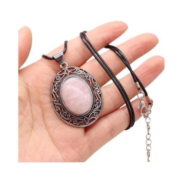 Imagem de Colar De Pedra Natural De Opala Cristal Gota D'água, Pingentes De Moda