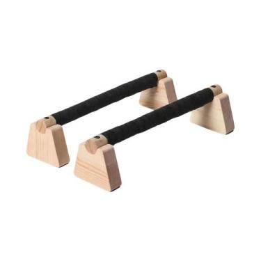 Imagem de Barras De Madeira Para Flexões, Equipamento De Exercícios Para Treino 