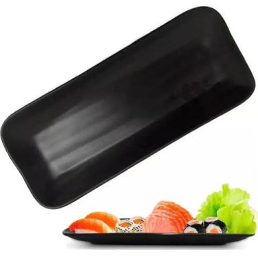 Imagem de Travessa Prato em Melamina Preto Para Restaurante Japones - Best