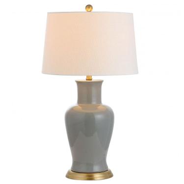 Imagem de Abajur Luminária de Mesa em Cerâmica, Estilo Tradicional com 73 cm de Altura para Quarto, Sala de Estar e Escritório, 110V 100W, JONATHAN Y