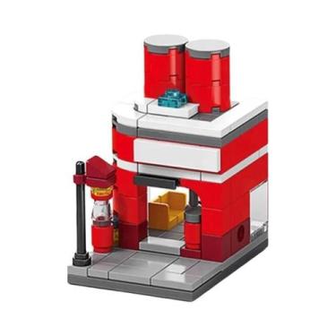 Imagem de Kit De Blocos De Montar DIY Para Meninas: Casa De Comida, Modelo De Re