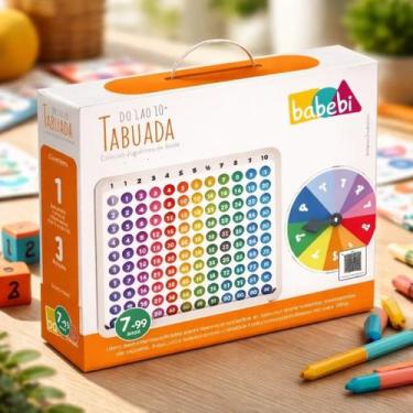 Imagem de Tabuada 1 Ao 10 Babebi Brinquedo Educativo Pedagógico Roleta