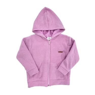Imagem de Jaqueta Boucle Peluciada Com Capuz E Zíper Infantil Bebê - Fofotinhos,