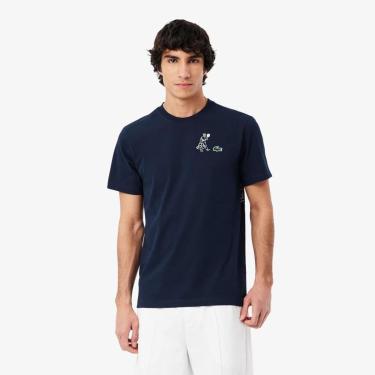Imagem de Camiseta Lacoste De Tênis Ultra Dry Estampada Masculina-Masculino