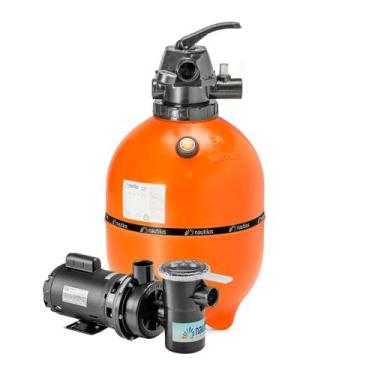 Imagem de Kit de Motobomba e Filtro 1/2cv Para Piscinas Até 52 Mil Litros - 8435