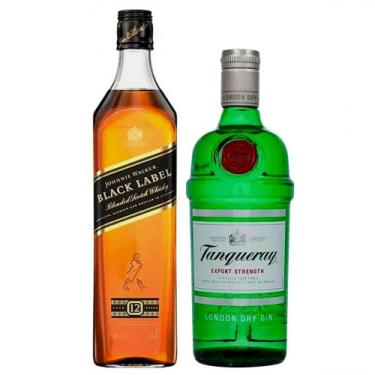 Imagem de Gin Tanqueray 750 ml + Whisky Johnnie Walker Black Label 750 ml