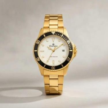 Imagem de Relogio dourado masculino 42mm Champion original CA31266H-Masculino