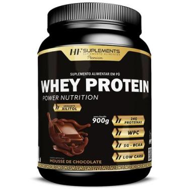 Imagem de Whey protein power nutrition mousse de chocolate 900g - HF SUPLEMENTS