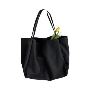 Imagem de Bolsa Tote Feminina de Lona - Grande Capacidade - Yogodlns, 30x18x31cm