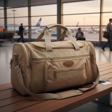 Imagem de Bolsa Grande Viagem Lona Transversal Lona Report Ml Store 50 a 60 L, B