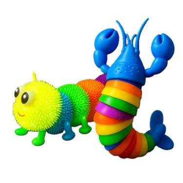 Imagem de Brinquedo Sensorial Lagosta e Centopeia Kit - Autista