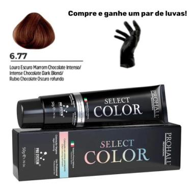 Imagem de Coloração Permanente Select Color Nº6.77 Louro Marron Chocolate Prohal