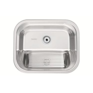Imagem de Tanque encaixe tramontina 50x40cm aco inox polido alto brilho 94400407