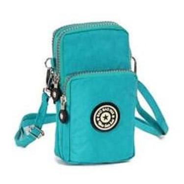 Imagem de Bolsa Feminina Transversal Pequena Carteira Porta Celular Smartphone -