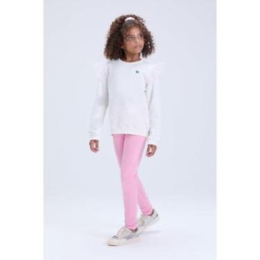 Imagem de Conjunto Infantil Feminino de Inverno Moletom com Babado em Tule-Feminino