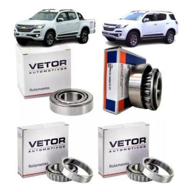Imagem de Kit 4 Rolamento Gm S10 Trailblazer 4x4 Diferencial Dianteiro - Vetor A