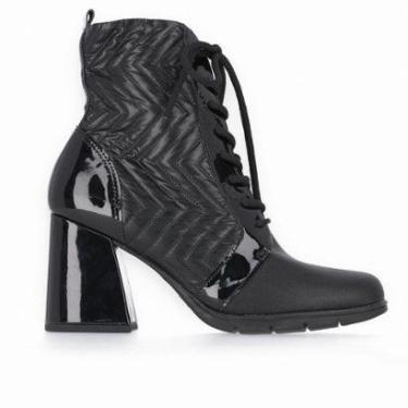 Imagem de Bota com cadarço salto grosso Piccadilly Maxi-Feminino