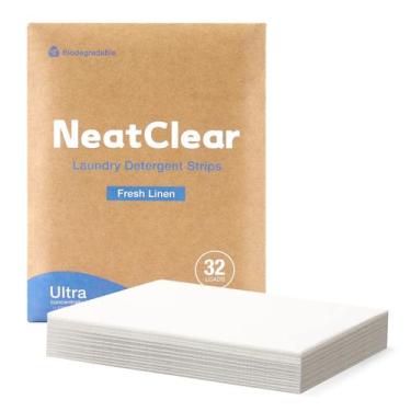 Imagem de Folhas de detergente para roupa NeatClear Fresh Linen 32 lavagens