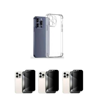 Imagem de 3UN Películas Fosca Privativa + Capa TPU Para Iphone 16 Pro Max - LXL
