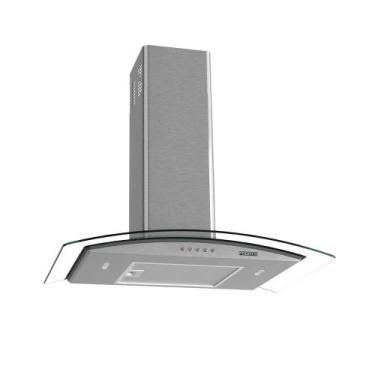 Imagem de Coifa Fogatti De Parede Clean Vidro Curvo Kromanox 70cm Kromanox 220V,