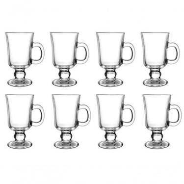 Imagem de 8 Xícaras Vidro Café Nespresso Dolce Gusto 220ml Caneca - Útil Bazar