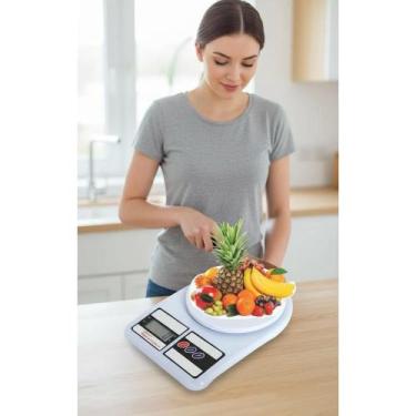Imagem de Balança Digital Cozinha Precisão 10kg Alimentos Receitas - Congratulat