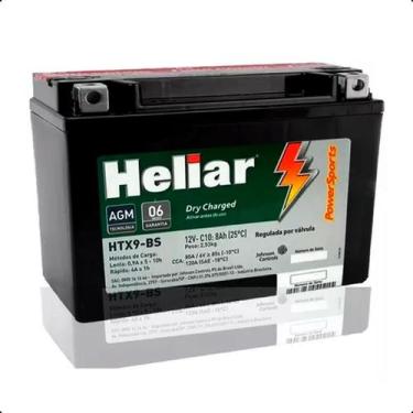 Imagem de Bateria Moto HTX9-BS CBR 600F Ninja 250 Heliar 8Ah Selada