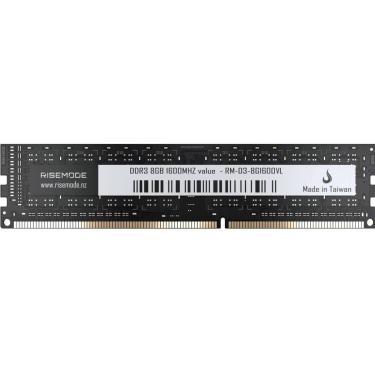 Imagem de Memória RAM Gamer Rise Mode Value, 8GB, 1600MHz, DDR3L, CL11, Preto - RM-D3-8G1600VL-Un...