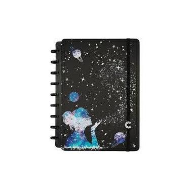 Imagem de Caderno inteligente medio poeira estrelas