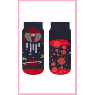 Imagem de Meia Infantil Antiderrapante Bebê - Foguete - Play Socks