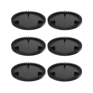 Imagem de Kit 6 Espalha Chama Fogão Industrial Queimador Simples 11cm Distribui Gás Uniforme Ferro Fundido Libaneza