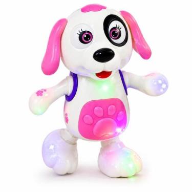 Imagem de Brinquedo Cachorro Dançante Sons e Luzes Rosa - toys