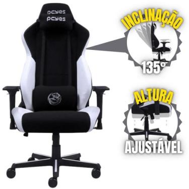 Imagem de Cadeira Gamer Mad Racer V8 Turbo Pcyes V8TBMADBC de Alta Resistência A
