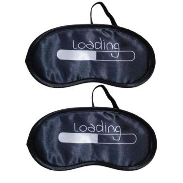 Imagem de Kit 2 Máscara De Dormir Loading Tapa Olhos Anti Claridade