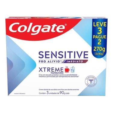 Imagem de Creme Dental Colgate Sensitive Pro Alívio Imediato Xtreme 3x90g