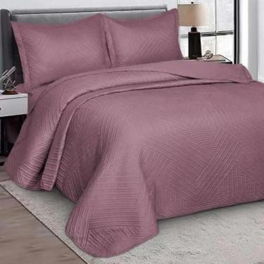 Imagem de Kit Colcha / Cobre leito Queen Virtuos - Camesa, ROSE